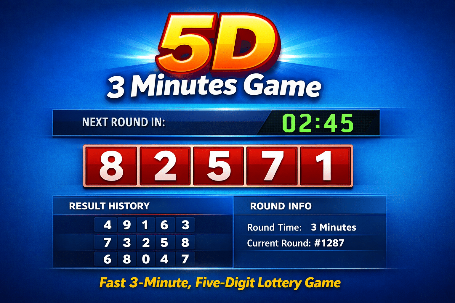 5D 3 Minutes Game