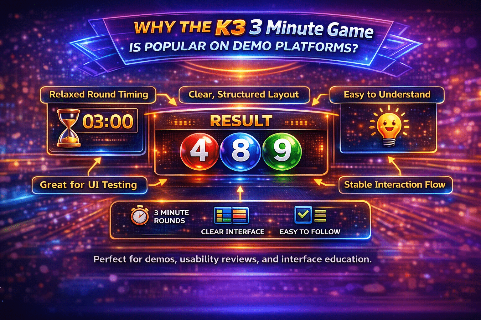 Why the K3 3 Minute Game Is Popular on Demo Platforms?
