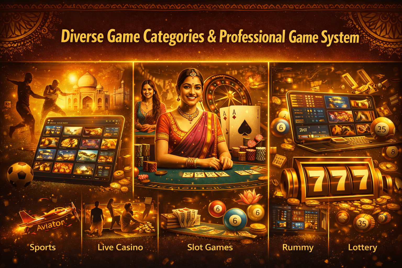 Diverse Game Categories and Professional Game System
